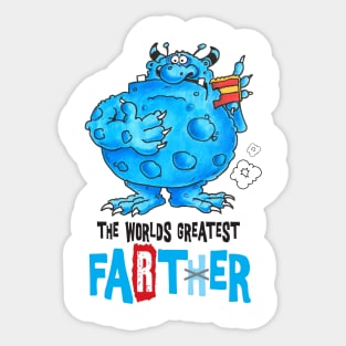 worlds greatest farter V2 Sticker